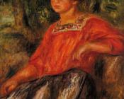 皮埃尔 奥古斯特 雷诺阿 : Gabrielle in the Garden at Cagnes